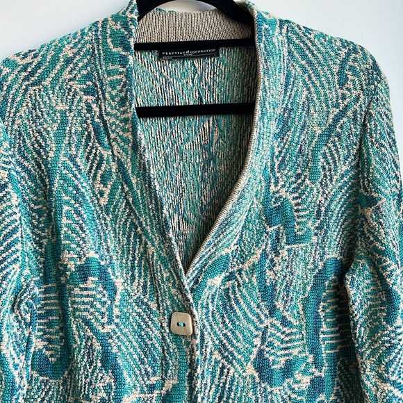 Peruvian Connection Pima Cotton knit cardigan - Picture 4 of 14